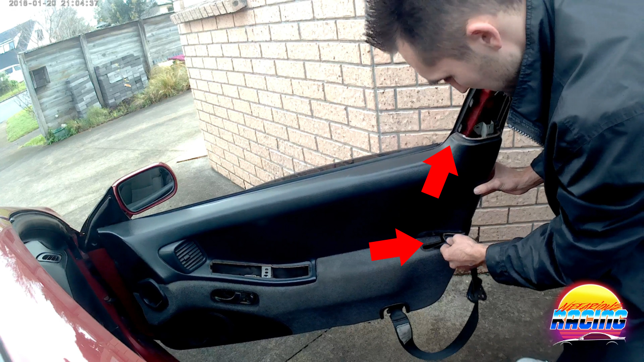 Removing Nissan 300zx door cards