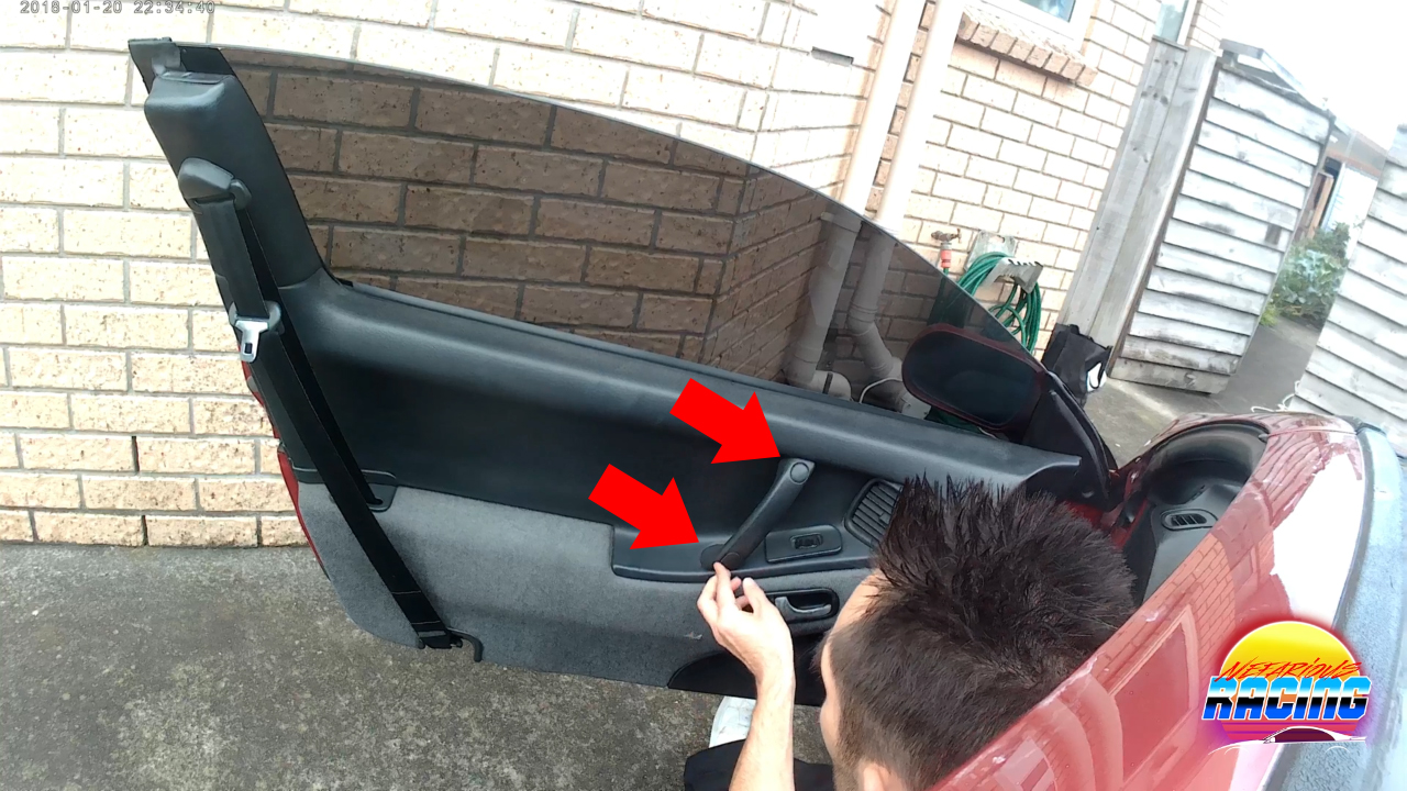 Removing Nissan 300zx door cards