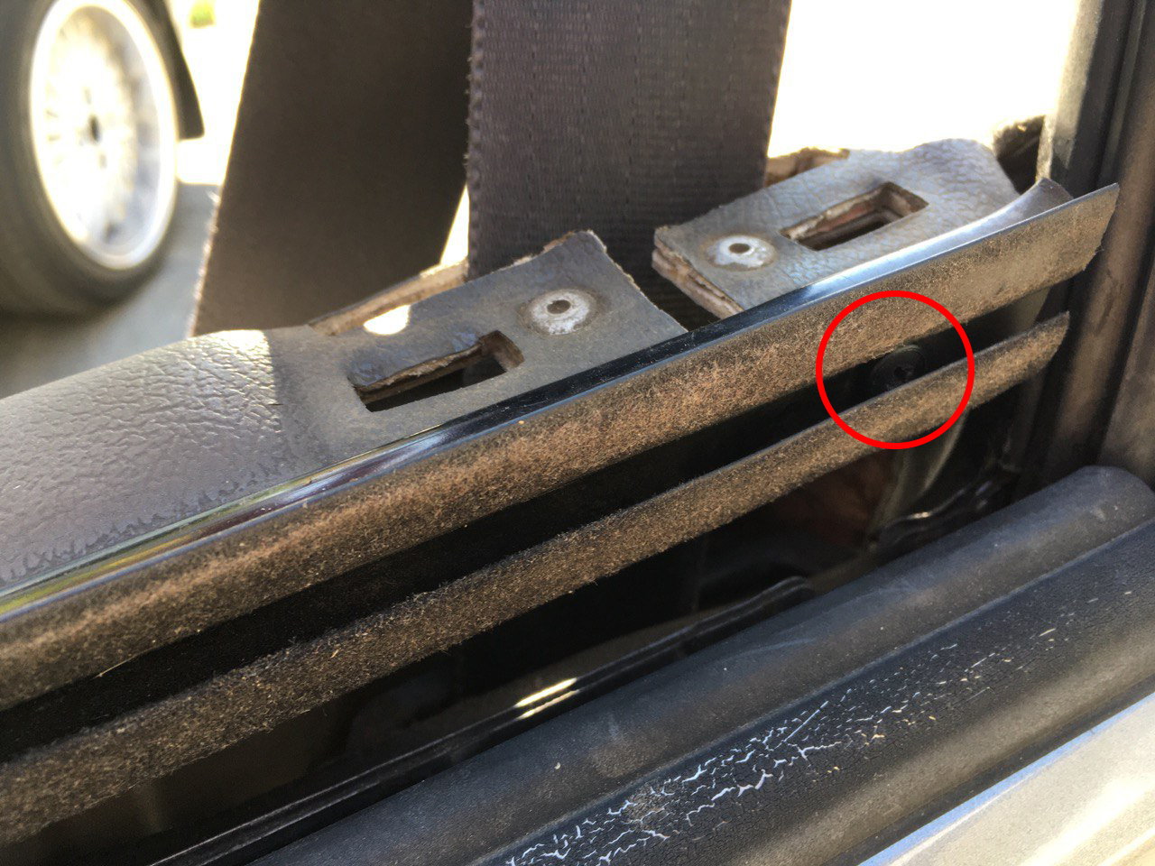 Honda Civic EF & CRX Door Card Screw Location