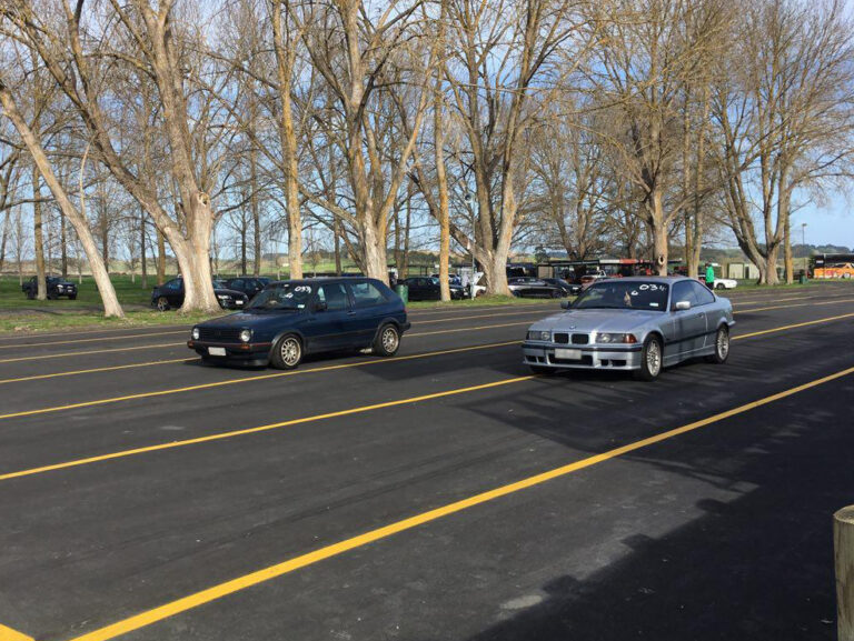 BMW E36 328i at Winter Drag Wars